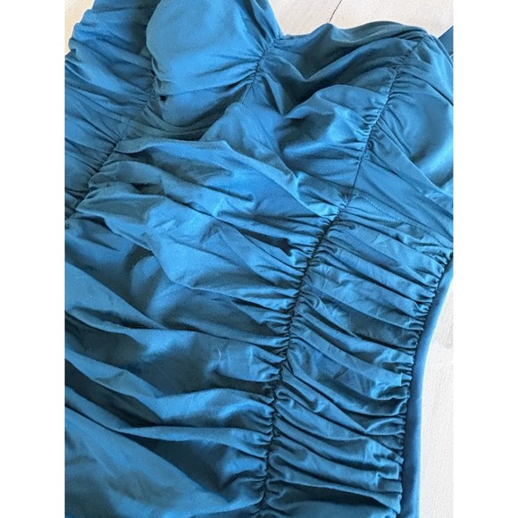 Aqua Green Women's Teal Shape & Style Full Coverage One-Piece Swimsuit NWT Sz 14 - Picture 3 of 12